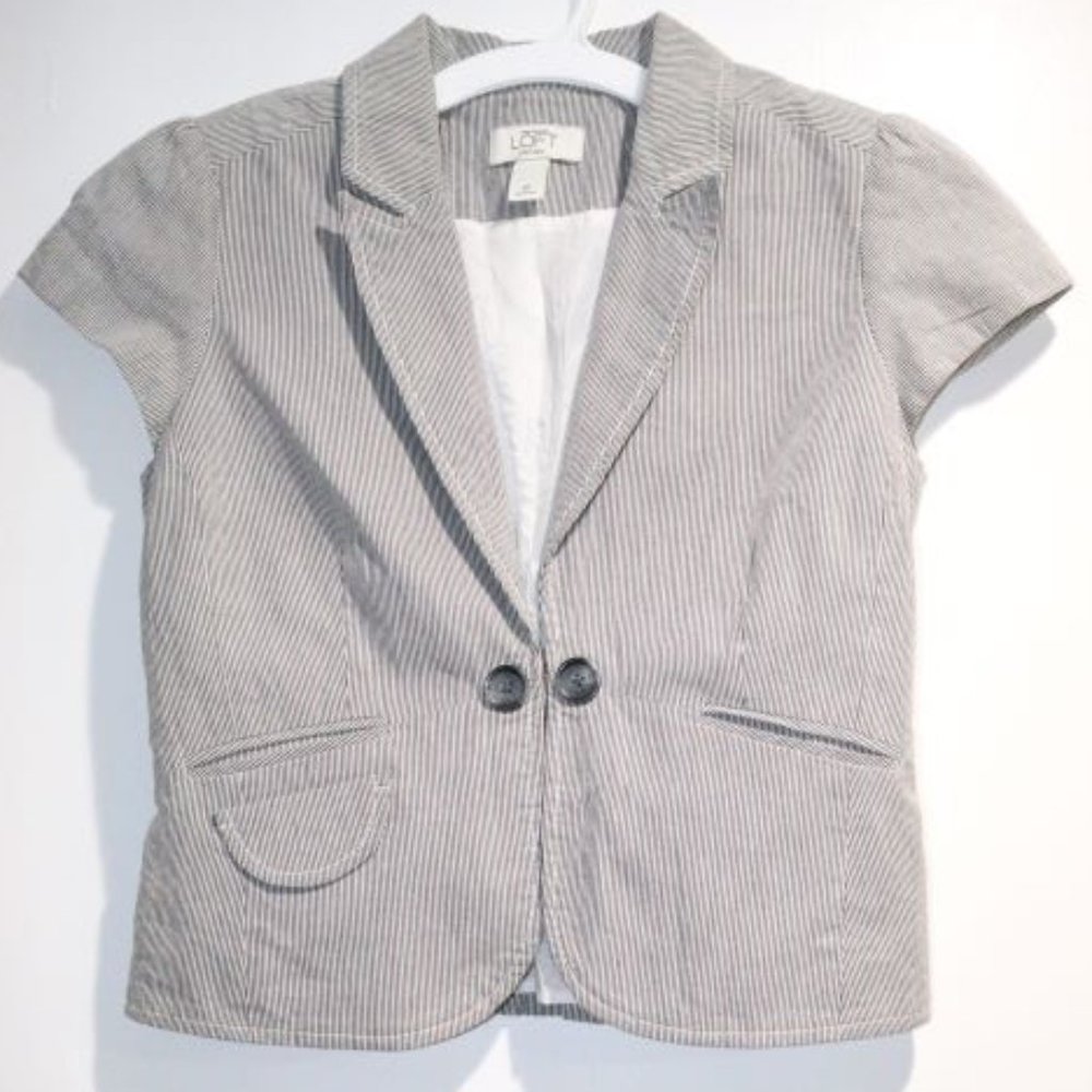 LOFT Striped Blazer
